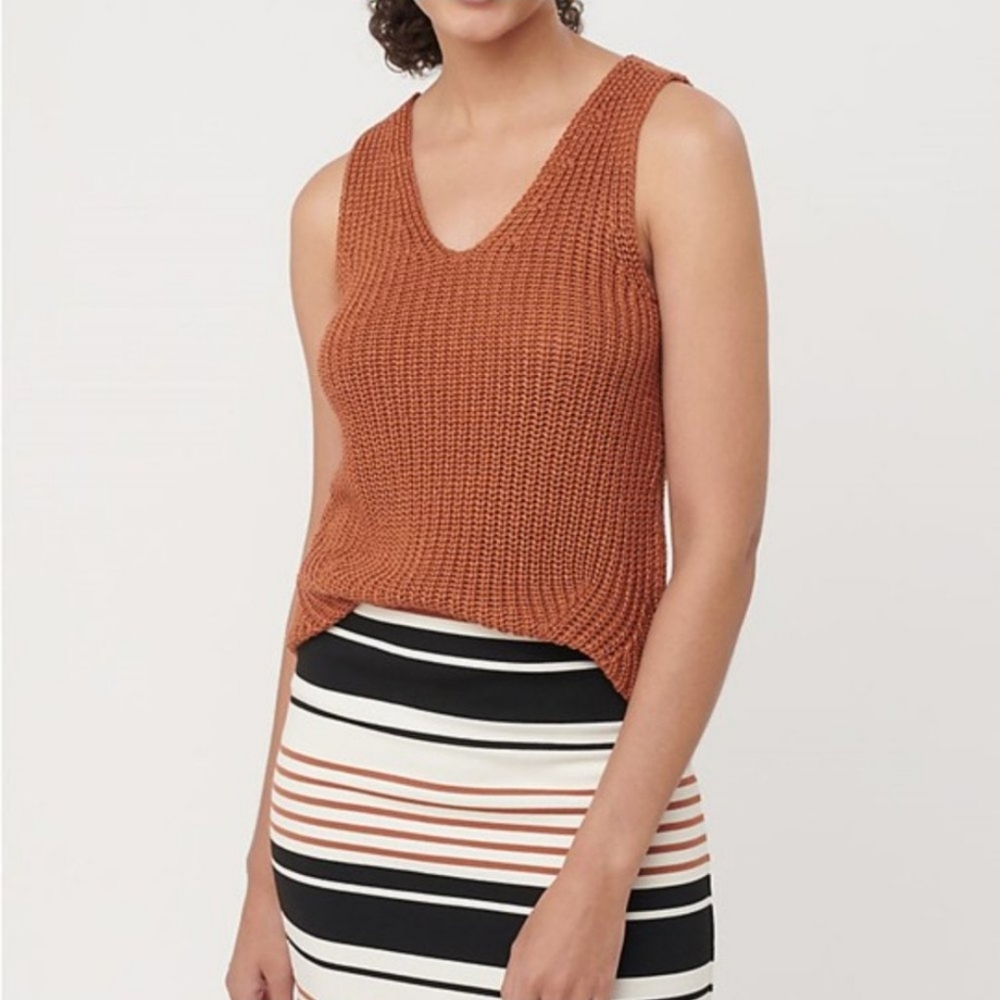 Loft NWT Sweater Tank in Rust